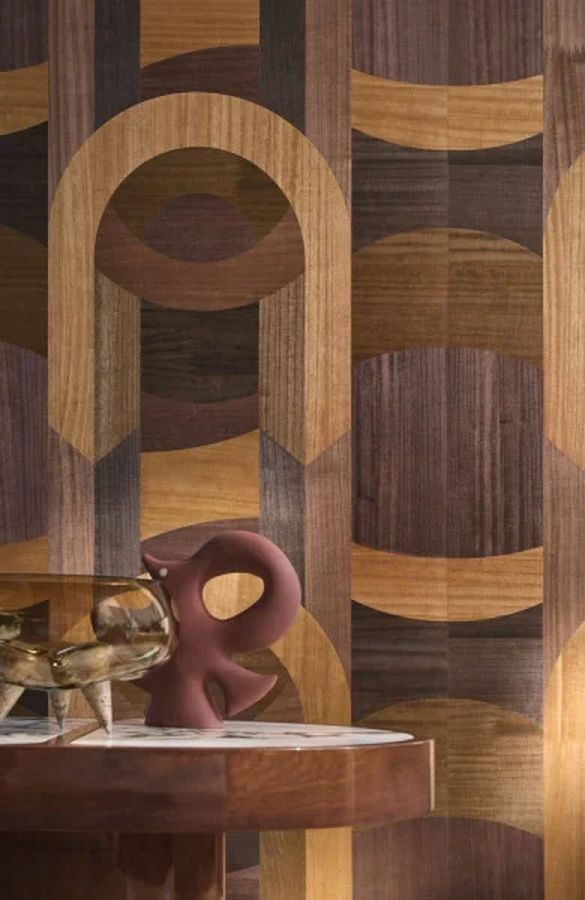 Обои  шпоновые Casamance 71780331 коллекции Traversee